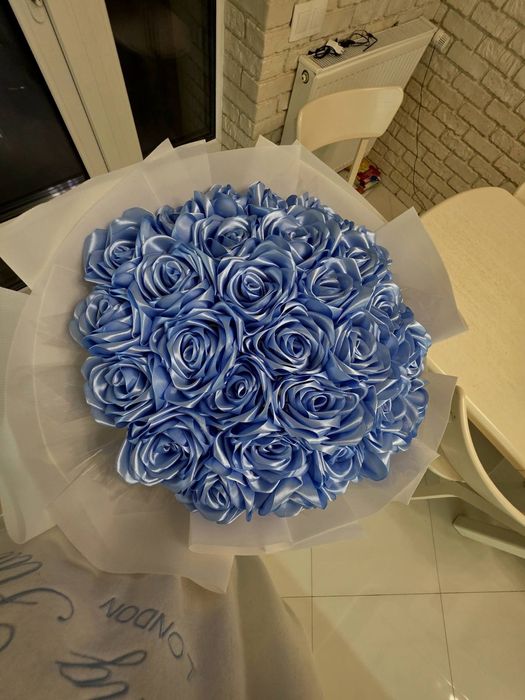 Квіти з атласної стрічки на замовлення