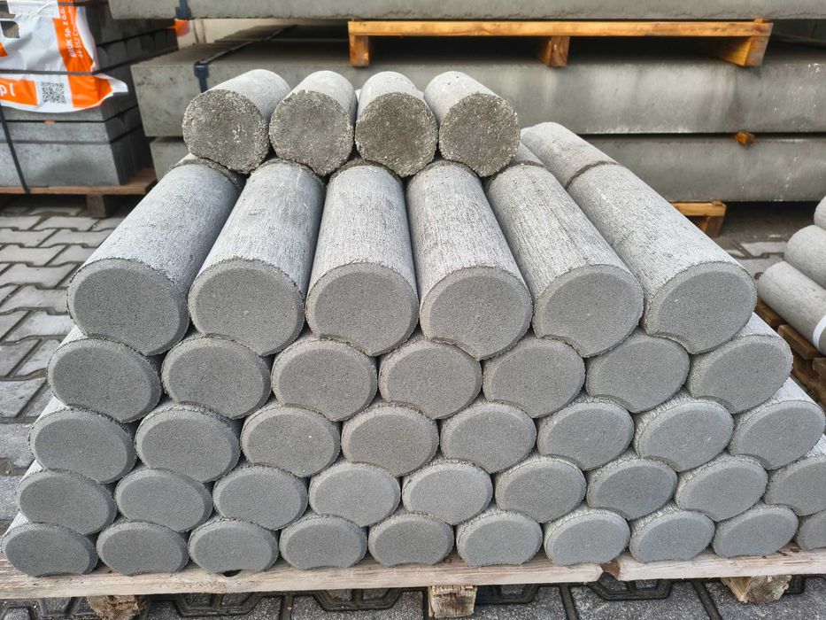 PROMOCJA. Palisada betonowa 30cm szara 5,00zł fi. 10cm, 10,5szt/mb