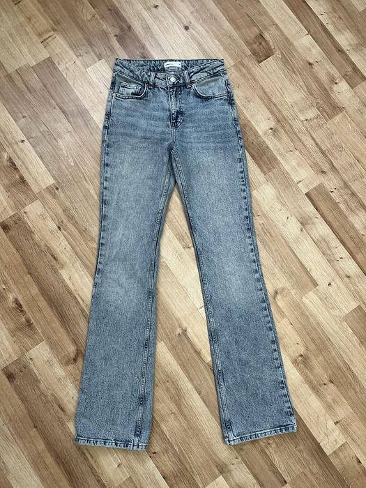 Spodnie jeansy dzwony damskie XS