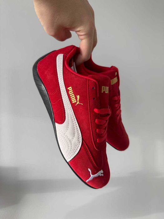 Жіночі кросівки Puma Speedcat червоні замшеві | женские кроссовки Puma