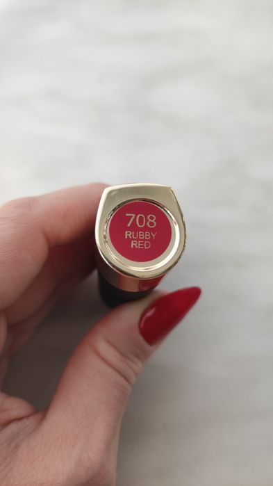 Hean Luxury Cashmere pomadka do ust Ruby Red 708