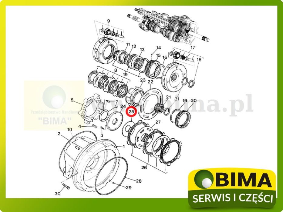 Sprężyna dociskowa dynashift MF Massey Ferguson oryginał 3085, 6160