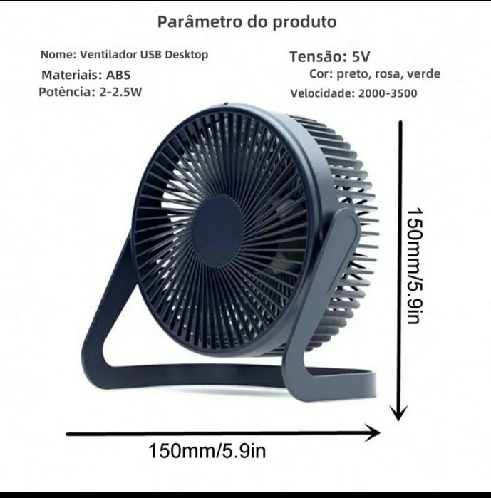 Mini - Ventoinha de mesa