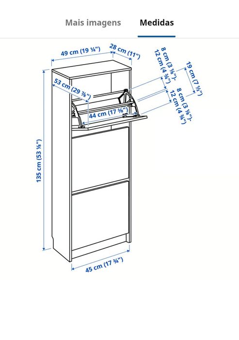 Sapateira BISSA IKEA