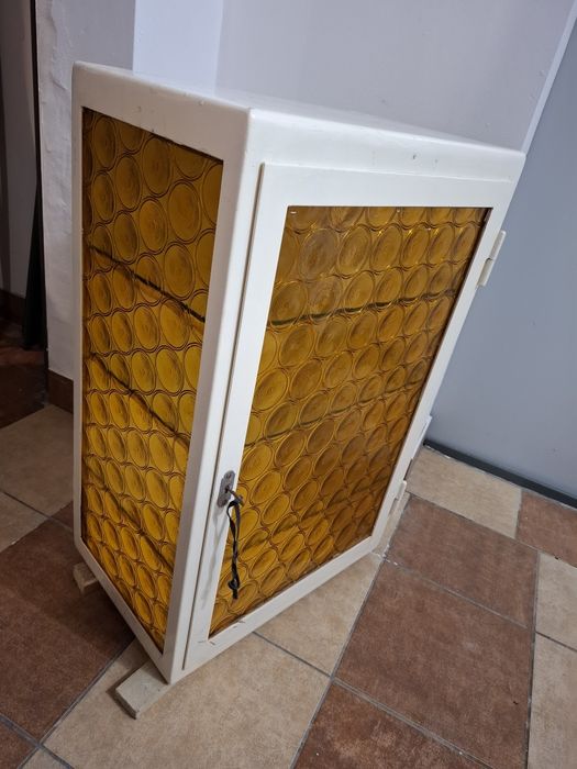 Szafka witryna loft, prl.metalowa lekarska