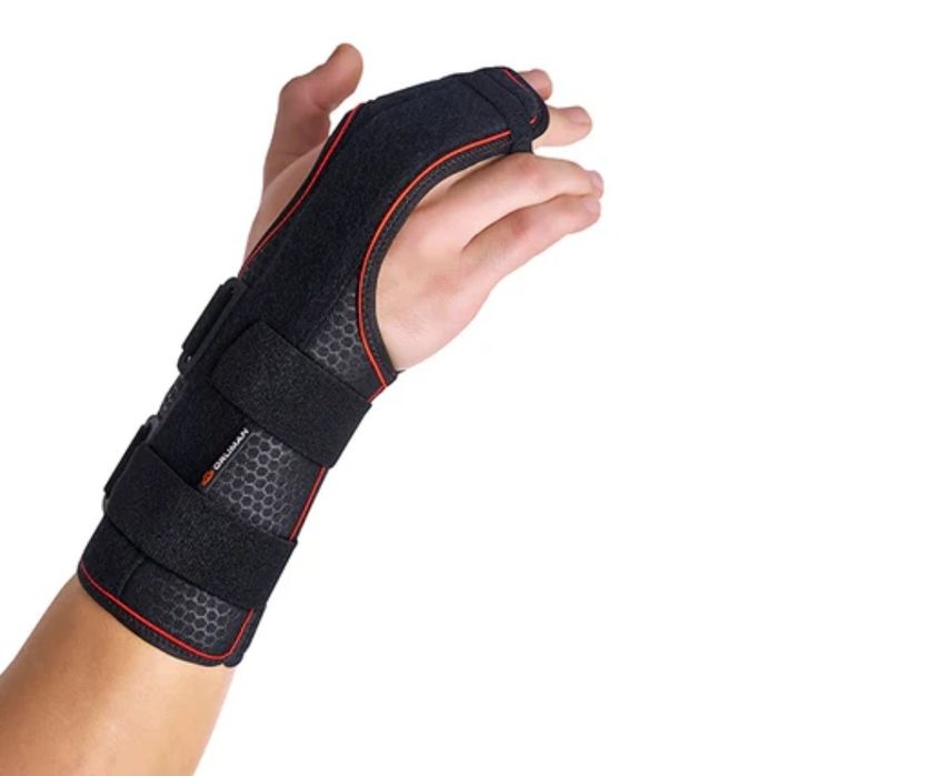 Pulso semirigido com talas palmar e dorsal