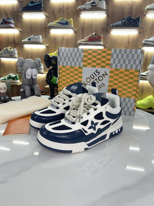 Кросівки Снікерси Louis Vuitton Skate Sbeakers White / Blue