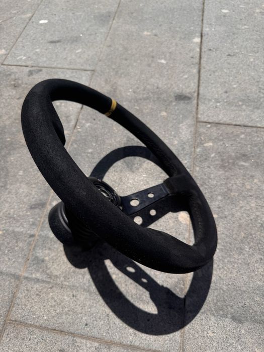 Volante camurça + cubo