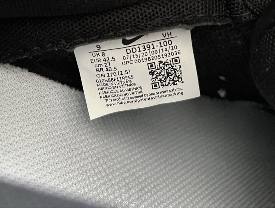 Кросівки Nike Dunk Low Retro White Black 2021 - DD1391-100