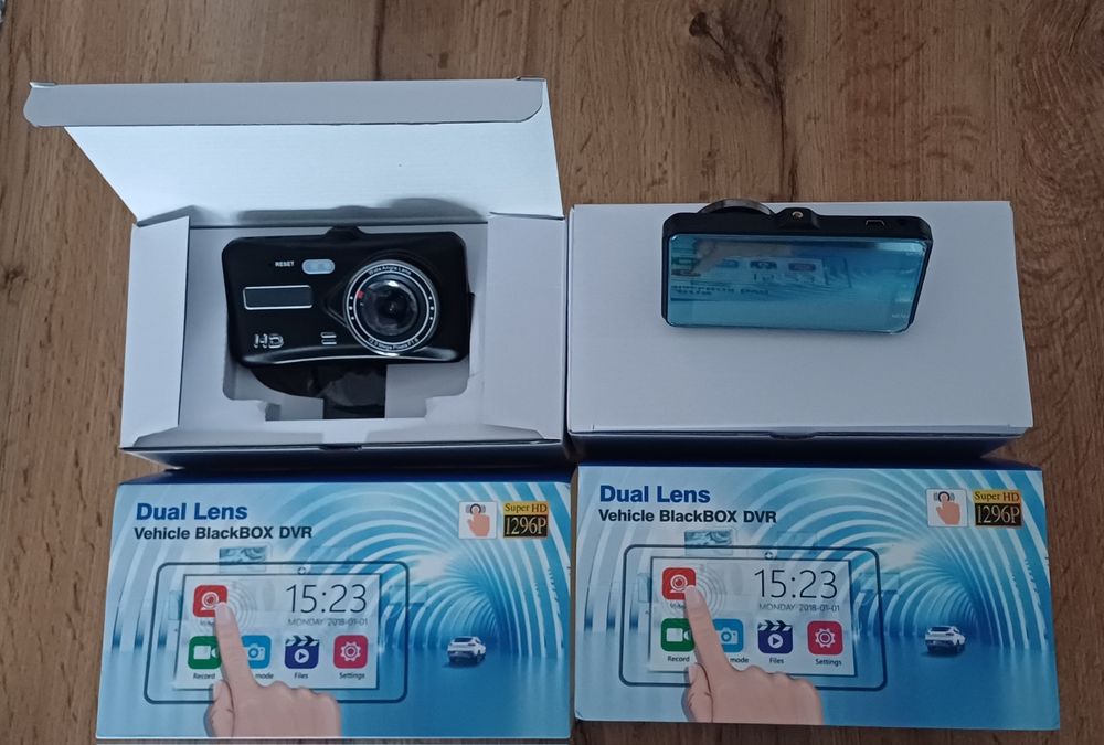 Kamera samochodowa wideorejestrator dotykowy ekran, 32 GB karta