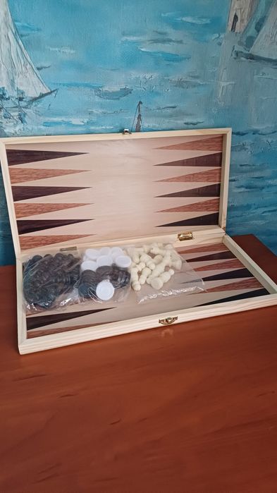 Настільна гра 3в1 "Шахи, шашки та нарди"