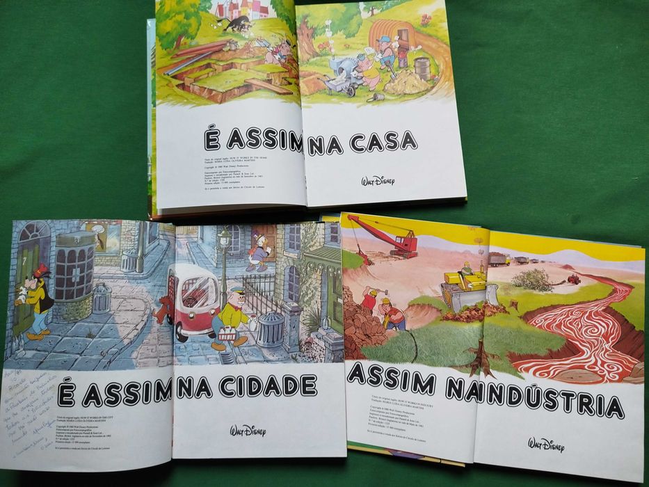 Álbuns Disney Coleção É Assim Na... (Círculo de Leitores 1982)