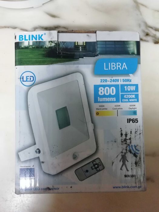 Projetor LED 10W Blink com sensor - Como Novo64738048402563121