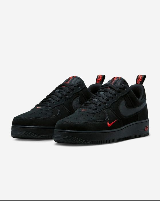 Air Force 1 Low Multi-Swoosh Black Crimson