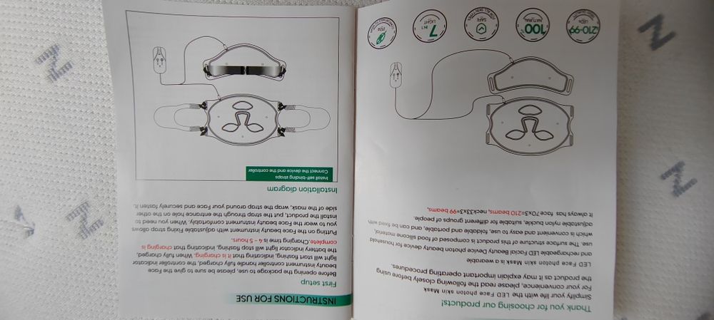 Máscara  LED de rejuvenescimento facial