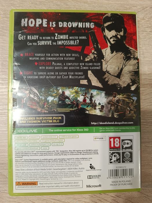 Dead island Reptide Xbox 360