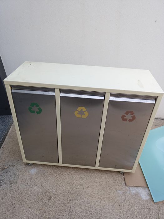 Contentor reciclagem 3 fileiras 15l cada