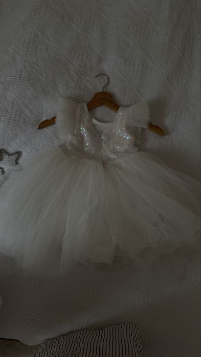 Дитяча біла сукня фатинова 110 см