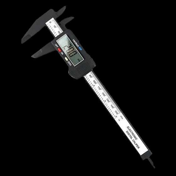 Paquímetro/Peclise Digital 150mm em Compósito de Fibra de Carbono