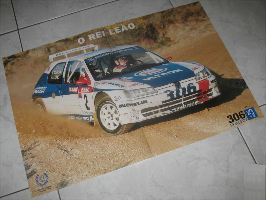 Poster - Peugeot 306 Maxi - Campeão Nacional F2 1996 - Adruzilo Lopes