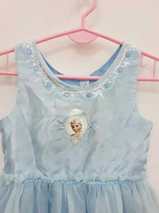 Sukienka przebranie Elsa Kraina Lodu H&M rozmiar 122 128 cm. GP051