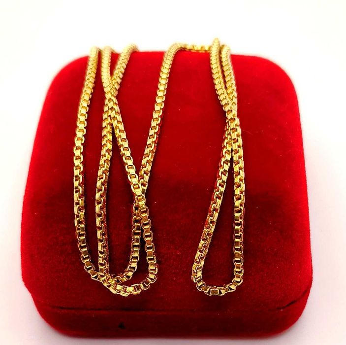 Złoty łańcuszek Kostka gruba PR.750 W:11,18gr Dł.61cm InterSKLEP