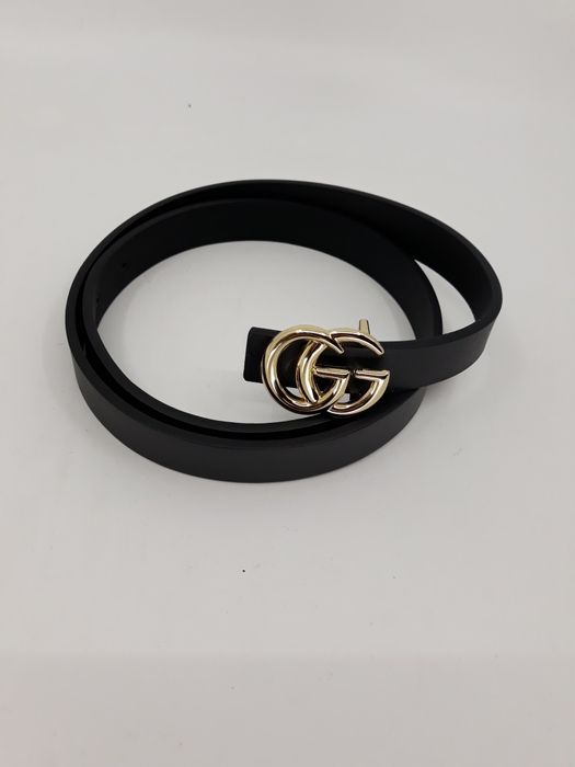 Pasek damski Gucci złoty wąski 100 cm