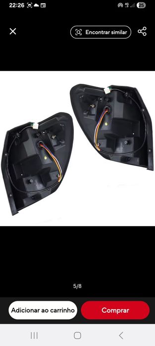 Farolins traseiras Chevrolet Captiva