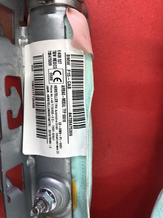 Подушка безопасности Airbag BMW X5 F15 Пиропатрон БМВ Х5 Ф15 шторка