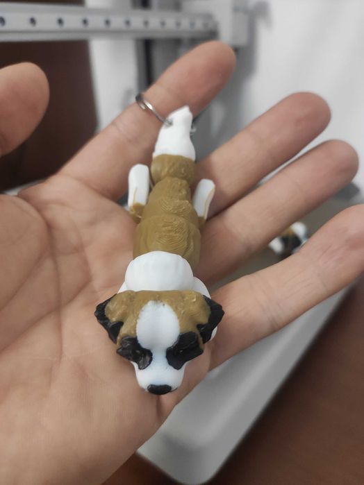 Brelok 3D - Pies Bernardyn. Dodatek do kluczy, plecaka czy torby