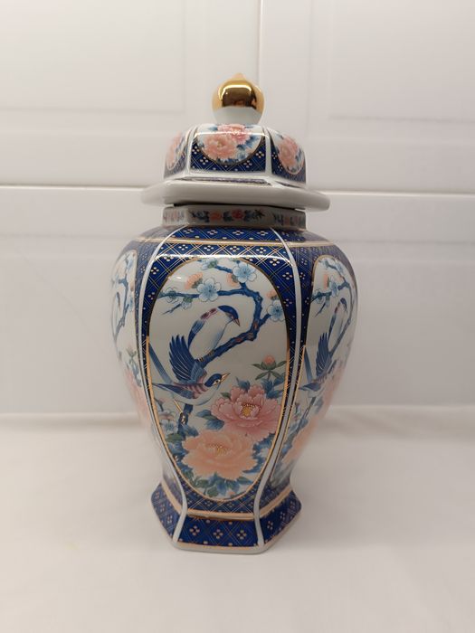 Jarra Pote Grande em Porcelana. 33 cm