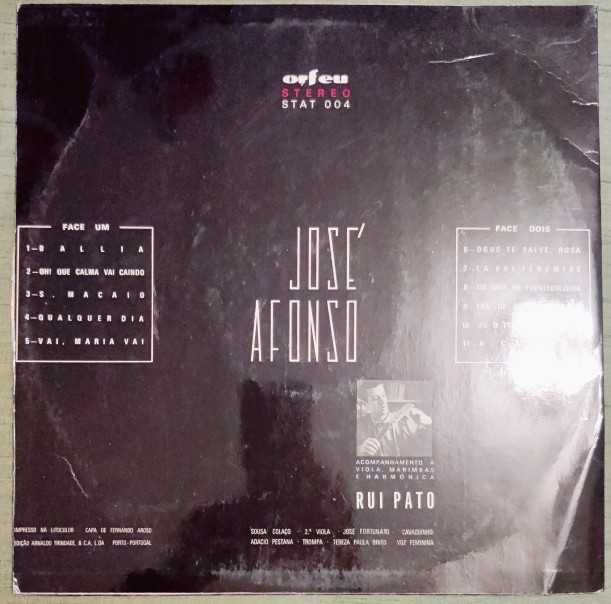 José Afonso LP Contos Velhos e Rumos Novos