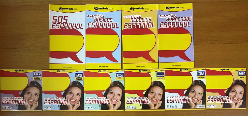 Curso de línguas: Espanhol (conjunto de 4 livros + 6 CDs)