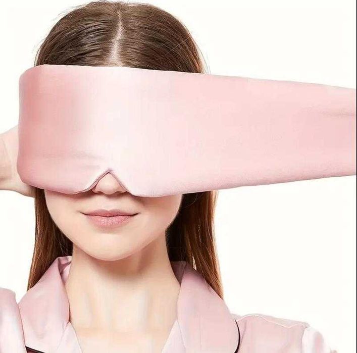Якісний сон. Шовкова повязка для сну sleep mask
