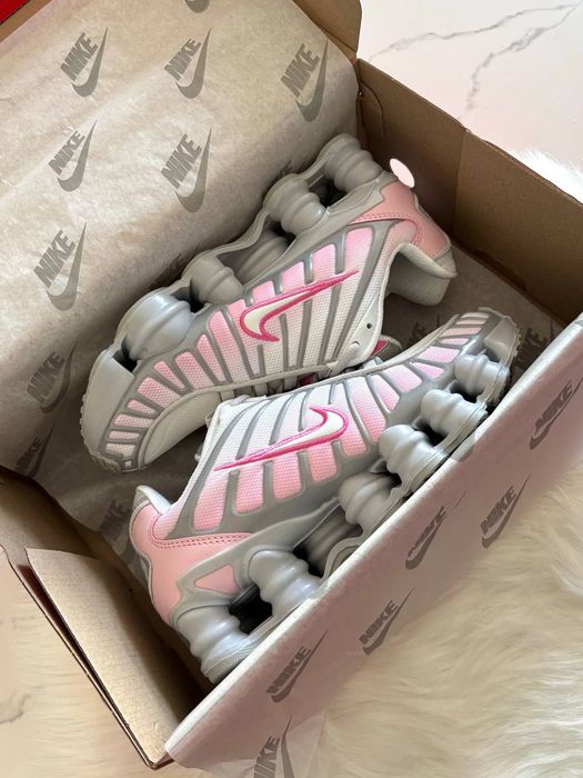 Кросівки Кроссовки Nike Shox TL Pink Foam Grey Pink Серый Розовый Сірий рожевий Кросовки демісезон