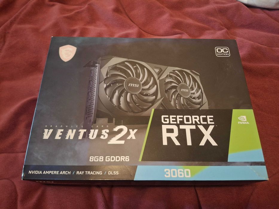 Відеокарта MSI RTX 3060 VENTUS 2X (8Gb / GDDR6 / 128bit / 3584 CUDA)