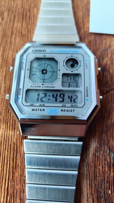 Casio A130WE Prateado - Novo e Original