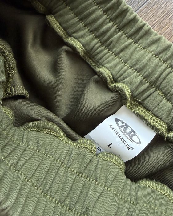 Широкі Спортивні Шорти Jaded London Washed Зелені Хакі Sweatshorts Y2K SK8