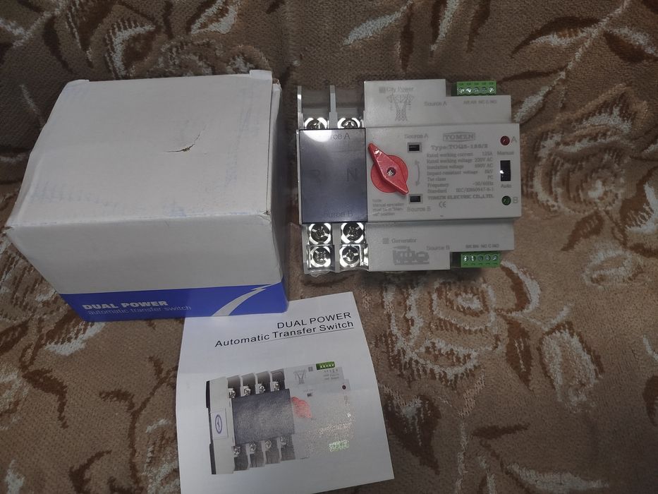 AVR TOMZN Автомат ввода резерва АВP  2P 125A 220В TOQ5-125/2