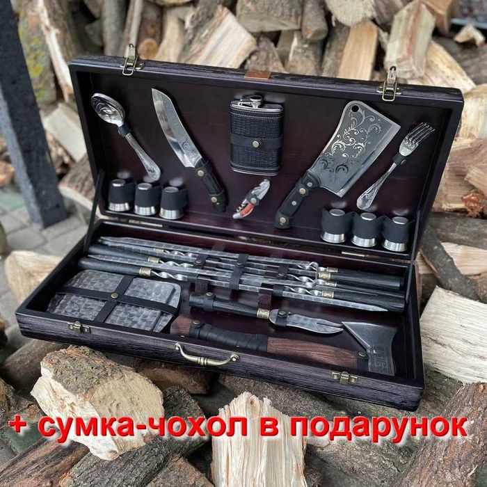 Набір шампурів НОСОРІГ BS1/1 з сумкою Набор шампуров в кейсе