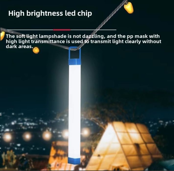 Світлодіодна лампа з пультом ВК-300  80W з акумулятором, 2400 mAh 32см