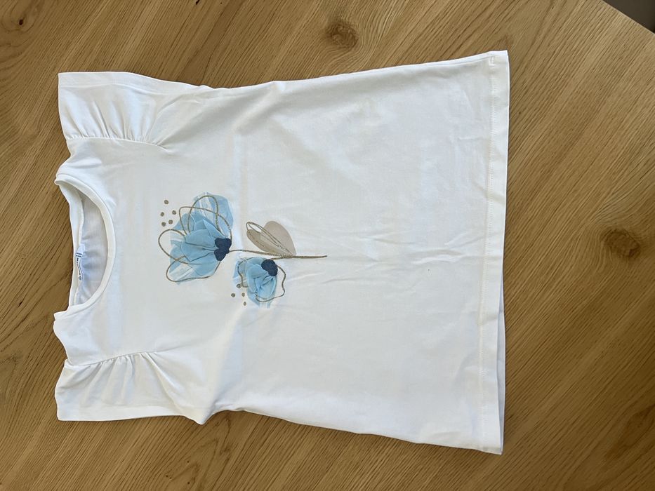 Mayoral zestaw spodnie, tshirt, sweterek