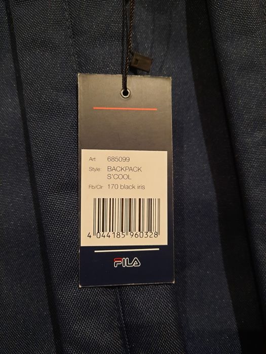 Mochila nova FILA azul escuro
