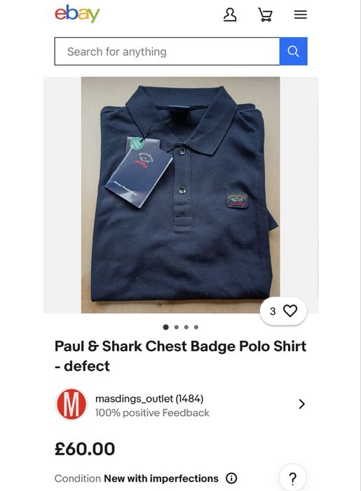 Чоловіче поло Paul & Shark(Оригінал)