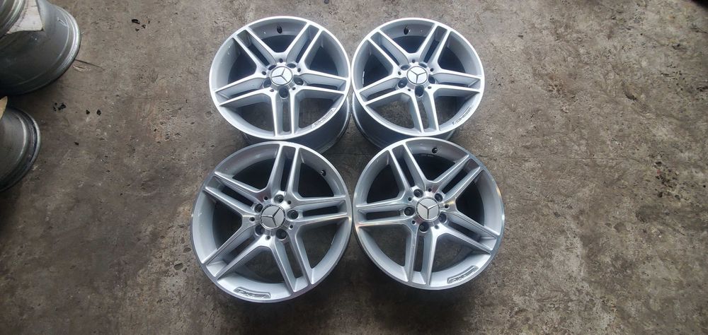 Різноширокі диски 5 112 R17 Mercedes AMG Оригінал 7,5J 8,5J ET47, ET58
