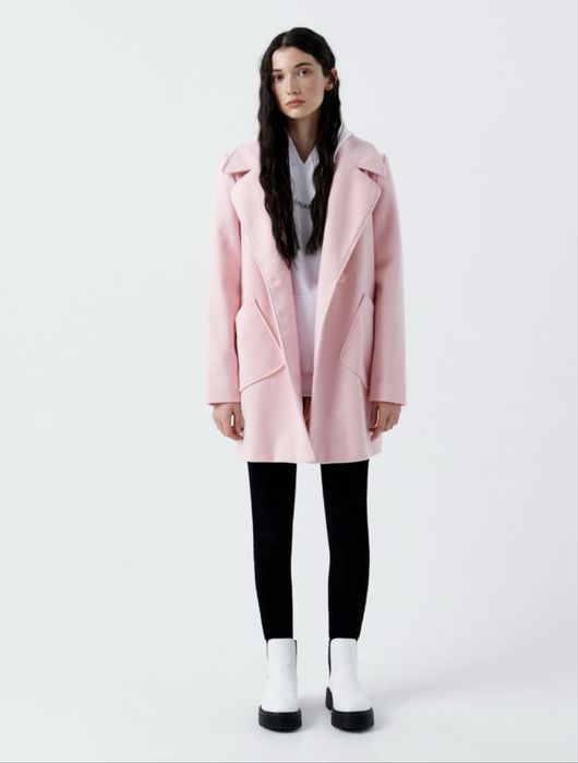 Новое розовое пальто на весну