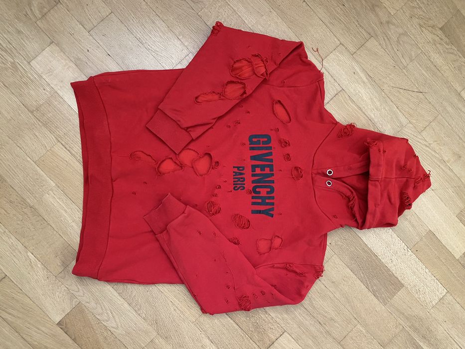 Худі жіночк givenchy paris червоне