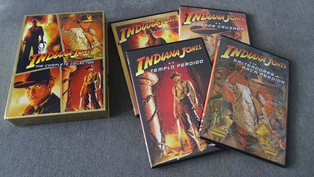 DVD PACK INDIANA JONES . 4 Filmes - Steven Spielberg