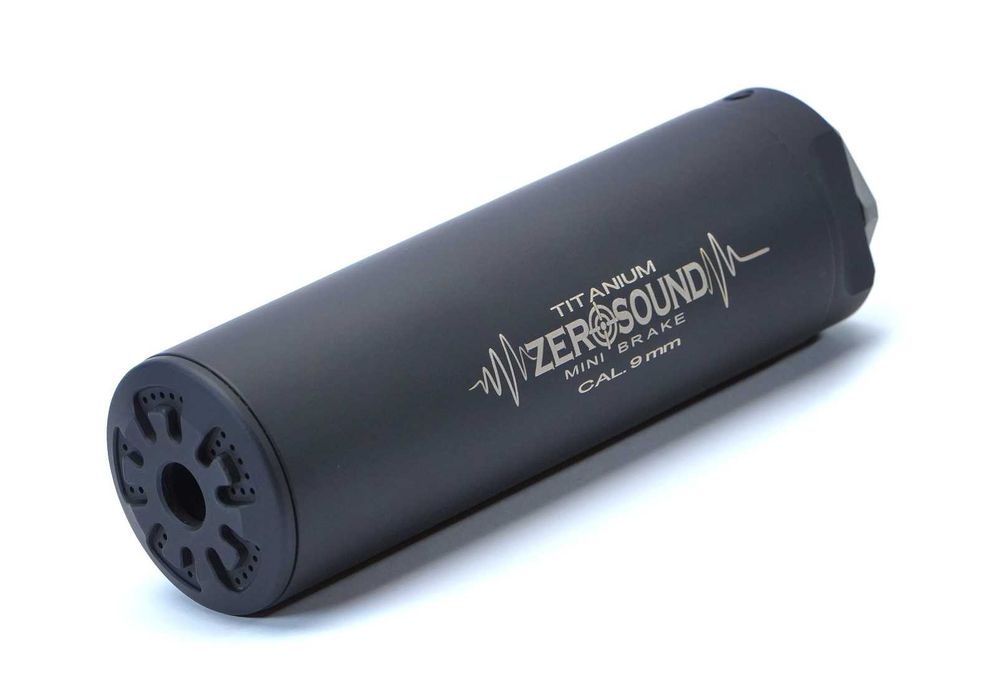 Глушник Nielsen Sonic 45 кал. 9 мм різьба 15х1 Black оригінал ДТК ПБС Zerosound TITAN MINI на карабін обвіс тюнінг