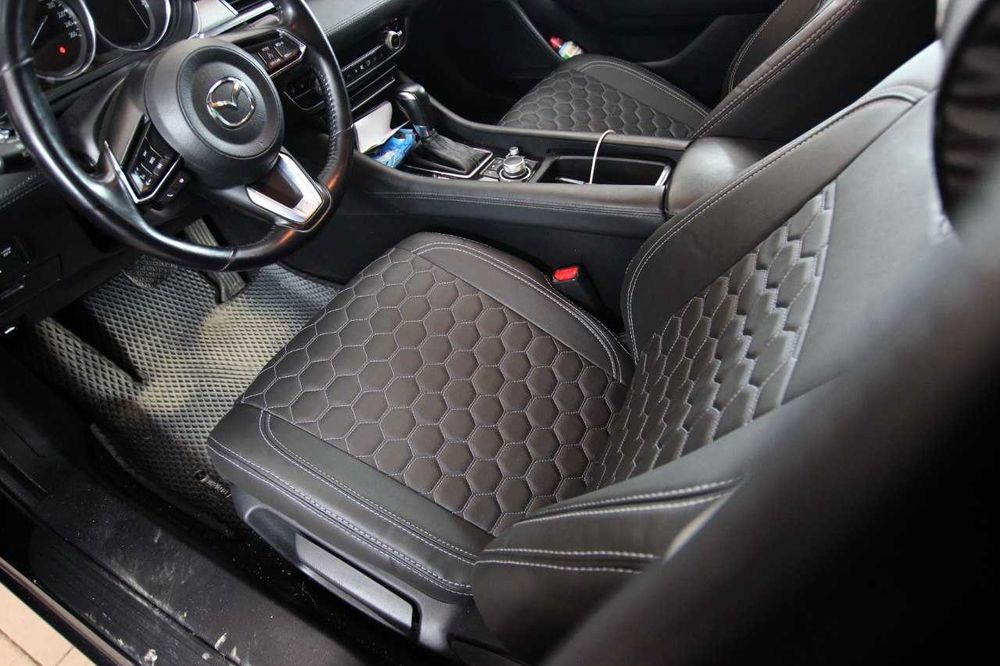 Кожаные авточехлы Mazda 6 GJ 2018+ Модельные Новые EMC-ELEGANT